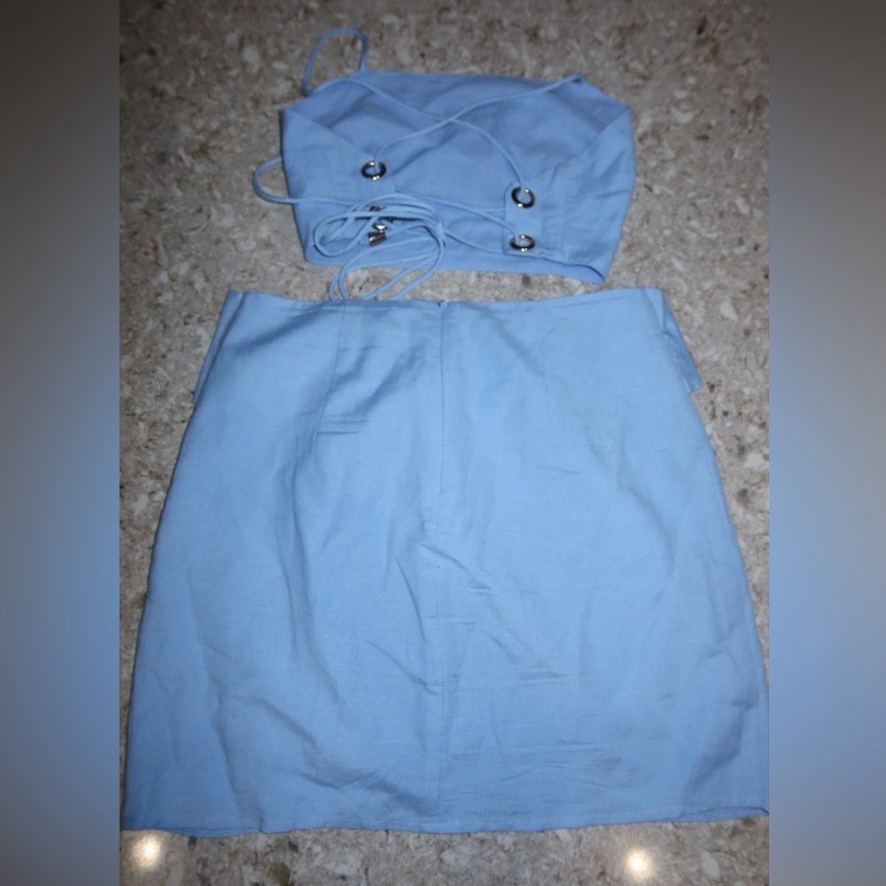 Light Blue Two-Piece Set - Picture 7 of 9
